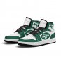 Custom New York Jets Women High-Top Sneakers | NFL Fan Shoes | Personalized Jets Team Sneakers