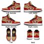 Custom San Francisco 49ers Men High-Top Sneakers | NFL Fan Shoes | Personalized 49ers Team Sneakers