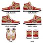 Custom San Francisco 49ers Kids High-Top Sneakers | Fan Shoes | Personalized 49ers Team Sneakers