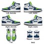 Custom Seattle Seahawks Men High-Top Sneakers | NFL Fan Shoes | Personalized Seahawks Team Sneakers
