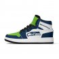 Custom Seattle Seahawks Kids High-Top Sneakers | NFL Fan Shoes | Personalized Team Sneakers