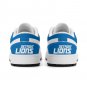 Detroit Lions Men Custom Low-Top Sneakers - Blue, Gray, and White NFL Fan Shoes