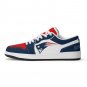 Custom New England Patriots Men Low-Top Sneakers &acirc;�� Red, Navy & White Fan Sports Shoes
