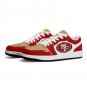 Custom San Francisco 49ers Men Low-Top Sneakers &acirc;�� NFL Fan Shoes &acirc;�� Unisex Team Apparel