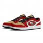 Custom San Francisco 49ers Men Low-Top Sneakers &acirc;�� NFL Fan Shoes &acirc;�� Unisex Team Apparel