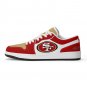 Custom San Francisco 49ers Men Low-Top Sneakers &acirc;�� NFL Fan Shoes &acirc;�� Unisex Team Apparel