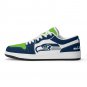 Custom Seattle Seahawks Women Low-Top Sneakers &acirc;�� NFL Team Fan Shoes &acirc;�� Unisex Sizes