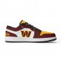 Custom Washington Commanders Women Low-Top Sneakers &acirc;�� NFL Team Fan Shoes &acirc;�� Unisex Sizes