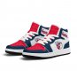 Cleveland Guardians Inspired Custom Men High-Top Sneakers &acirc;�� Red, White & Navy Baseball Fan Shoes