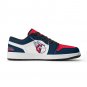 Cleveland Guardians Inspired Custom Men Low-Top Sneakers &acirc;�� Red, White & Navy Baseball Fan Shoes