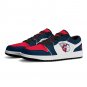 Cleveland Guardians Inspired Custom Women Low-Top Sneakers &acirc;�� Red, White & Navy Baseball Fan Shoes