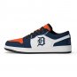 Detroit Tigers Inspired Custom Men Low-Top Sneakers &acirc;�� Orange, White & Navy Baseball Fan Shoes