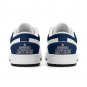 Houston Astros Inspired Custom Women Low-Top Sneakers &acirc;�� Orange, White & Navy Baseball Fan Shoes