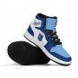 Kansas City Royals Inspired Custom Kids High-Top Sneakers &acirc;�� Blue & White Baseball Fan Shoes