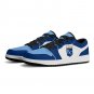 Kansas City Royals Inspired Women Custom Low-Top Sneakers &acirc;�� Blue & White Baseball Fan Shoes