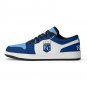 Kansas City Royals Inspired Women Custom Low-Top Sneakers &acirc;�� Blue & White Baseball Fan Shoes