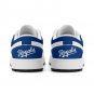 Kansas City Royals Inspired Kids Custom Low-Top Sneakers &acirc;�� Blue & White Baseball Fan Shoes