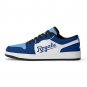 Kansas City Royals Inspired Men Custom Low-Top Sneakers &acirc;�� Blue & White Baseball Fan Shoes