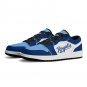 Kansas City Royals Inspired Women Custom Low-Top Sneakers &acirc;�� Blue & White Baseball Fan Shoes