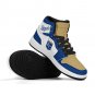 Kansas City Royals Inspired Custom Kids High-Top Sneakers &acirc;�� Gold, Blue & White Baseball Fan Shoes