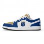 Kansas City Royals Inspired Custom Men Low-Top Sneakers &acirc;�� Gold, Blue & White Baseball Fan Shoes