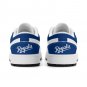 Kansas City Royals Inspired Custom Kids Low-Top Sneakers &acirc;�� Gold, Blue & White Baseball Fan Shoes