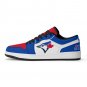 Toronto Blue Jays Custom Kids Low-Top Sneakers &acirc;�� Blue, Red & White Fan Shoes