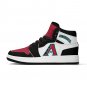 Arizona Diamondbacks Custom Men High-Top Sneakers &acirc;�� Red, Black & White MLB Fan Shoes