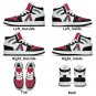 Arizona Diamondbacks Custom Men High-Top Sneakers &acirc;�� Red, Black & White MLB Fan Shoes