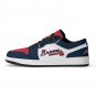 Atlanta Braves Custom Kids Low-Top Sneakers &acirc;�� Baseball Fan Shoes