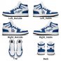 Los Angeles Dodgers Custom Kids High-Top Sneakers &acirc;�� Baseball Fan Shoes