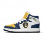 Milwaukee Brewers Custom Kids High-Top Sneakers &acirc;�� Baseball Fan Shoes