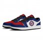 Washington Nationals Custom Kids Low-Top Sneakers &acirc;�� Red, White & Blue Baseball Fan Shoes