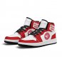 Atlanta Hawks Custom Kids High-Top Sneakers &acirc;�� Red & White Basketball Fan Shoes | Unisex Sizes