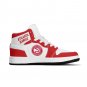 Atlanta Hawks Custom Kids High-Top Sneakers &acirc;�� Red & White Basketball Fan Shoes | Unisex Sizes