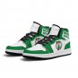 Boston Celtics Custom Kids High-Top Sneakers &acirc;�� Green & White NBA Fan Shoes | Unisex Sizes