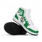Boston Celtics Custom Kids High-Top Sneakers &acirc;�� Green & White NBA Fan Shoes | Unisex Sizes