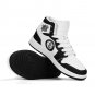 Brooklyn Nets Custom Women High-Top Sneakers &acirc;�� Black & White NBA Fan Shoes | Unisex Sizes