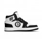 Brooklyn Nets Custom Kids High-Top Sneakers &acirc;�� Black & White NBA Fan Shoes | Unisex Sizes