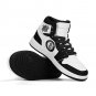Brooklyn Nets Custom Kids High-Top Sneakers &acirc;�� Black & White NBA Fan Shoes | Unisex Sizes