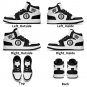 Brooklyn Nets Custom Kids High-Top Sneakers &acirc;�� Black & White NBA Fan Shoes | Unisex Sizes
