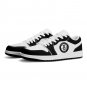 Brooklyn Nets Custom Men Low-Top Sneakers &acirc;�� Black & White NBA Fan Shoes | Unisex Sizes