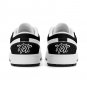 Brooklyn Nets Custom Men Low-Top Sneakers &acirc;�� Black & White NBA Fan Shoes | Unisex Sizes