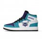 Charlotte Hornets Custom Women High-Top Sneakers &acirc;�� Teal & Purple NBA Fan Shoes | Unisex Sizes