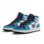 Charlotte Hornets Custom Kids High-Top Sneakers &acirc;�� Teal & Purple NBA Fan Shoes | Unisex Sizes