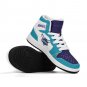 Charlotte Hornets Custom Kids High-Top Sneakers &acirc;�� Teal & Purple NBA Fan Shoes | Unisex Sizes