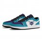 Charlotte Hornets Custom Women Low-Top Sneakers &acirc;�� Teal & Purple NBA Fan Shoes | Unisex Sizes