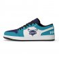 Charlotte Hornets Custom Women Low-Top Sneakers &acirc;�� Teal & Purple NBA Fan Shoes | Unisex Sizes