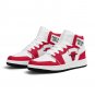 Chicago Bulls Custom Men High-Top Sneakers &acirc;�� Red & White NBA Fan Shoes | Unisex Sizes