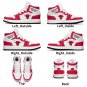 Chicago Bulls Custom Men High-Top Sneakers &acirc;�� Red & White NBA Fan Shoes | Unisex Sizes